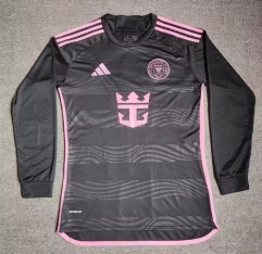 2024-2025 Inter Miami CF Away Black LS Thailand Soccer Jersey AAA-4130