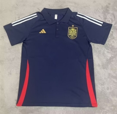 2024-2025 Spain Royal Blue Thailand Polo Shirt-9070
