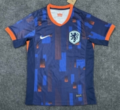 2024-2025 Netherlands Away Royal Blue Thailand Soccer Jersey AAA-7642