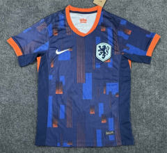 2024-2025 Netherlands Away Royal Blue Thailand Soccer Jersey AAA-7642