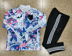 2024-25 Japan Blue Thailand Soccer Tracksuit Uniform-815