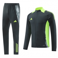 2024-2025 Adida s Dark Green Thailand Soccer Jacket Uniform-LH