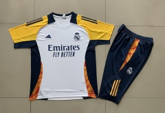 2024-2025 Real Madrid White Short-Sleeve Thailand Soccer Tracksuit-815
