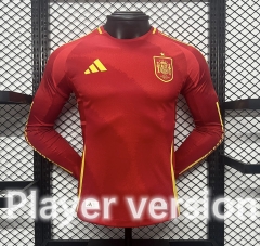 Player version 2024-25 Spain Home Red Thailand LS Soccer Jersey-888