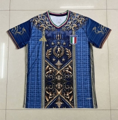 (s-4xl)2024-2025 Special Version Italy Blue Thailand Soccer Jersey AAA-305