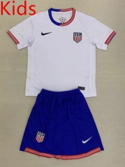 2024-2025 USA Home White Kids/Youth Soccer Unifrom-AY