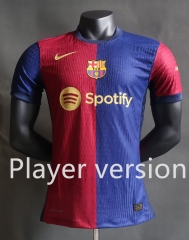 (s-3xl)Player Version 2024-2025 Barcelona Home Red&Blue Thailand Soccer Jersey AAA-518