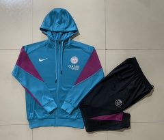 2024-2025 Paris SG Navy Blue Thailand Soccer Jacket Unifrom With Hat-815