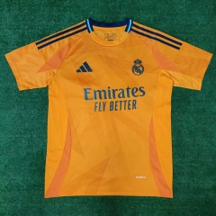 2024-2025 Real Madrid Away Orange Thailand Soccer Jersey AAA-416
