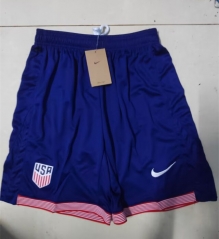 2024-2025 USA Away Royal Blue Thailand Soccer Shorts