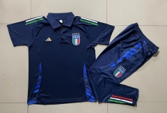 24-25 italy Royal Blue Thailand Polo Uniform-815