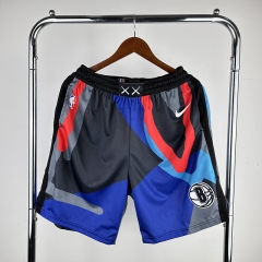 2024 City Edition Brooklyn Nets Colorful NBA Shorts-311