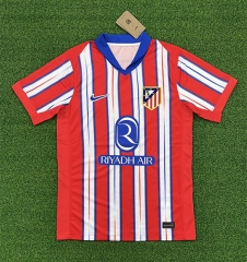 (S-4XL) 2024-25 Atletico Madrid Home Red&White Thailand Soccer Jersey AAA-403