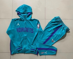 2023-24 Charlotte Hornets Blue Thailand Soccer Jacket Uniform With Hat-815