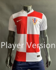(S-3XL) Player Version 2024-2025 Croatia Home Red&White Thailand Soccer Jersey AAA-518