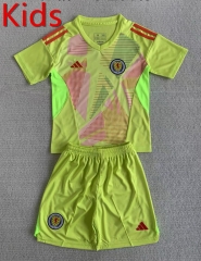 2024-2025 Scotland Goalkeeper Green Kids/Youth Soccer Uniform-AY