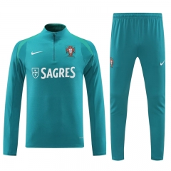 2024-2025 Portugal Green Thailand Soccer Tracksuit-4627