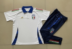 24-25 Italy White Thailand Polo Uniform-815