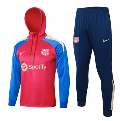 2024-2025 Barcelona Red Thailand Soccer Tracksuit With Hat-815