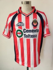 Retro Version 99 Deportivo Guadalajara Red&White Thailand Soccer Jersey AAA-912