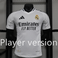 Player Version 2024-2025  Real Madrid Home White  Thailand Soccer Jersey AAA-888