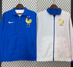 2024-2025 France Blue&White Double-Sided Wear Thailand Trench Coats-0255