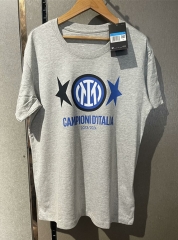 2024-2025 Inter Milan Snake Pattern Light Gray Thailand Soccer Cotton T-shirt-7411