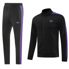 2024-2025 Adida s Black Thailand Soccer Jacket Uniform-LH