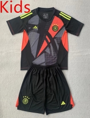 2024-2025 Germany Goalkeeper Black Kids/Youth Soccer Uniform-AY