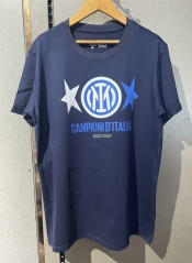 2024-2025  Inter Milan Snake Pattern Royal Blue Thailand Soccer Cotton T-shirt-7411
