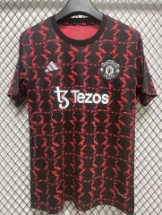 2024-25 Manchester United Black Thailand Soccer Training Jersey-2483