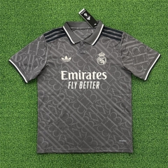 (s-4xl)2024-2025 Real Madrid 2nd Away Light Gray Thailand Soccer Jersey AAA-417