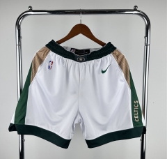 2024 City Edition Boston Celtics White NBA Shorts-311