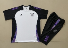 2024-2025 Germany White Short-Sleeved Thailand Soccer Tracksuit-815