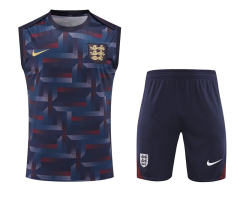 2024-2025 England Blue&Purple Thailand Soccer Vest Uniform-418