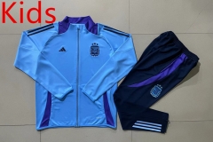 2024-25 Argentina Blue  Kids/Youth Soccer Jacket-815