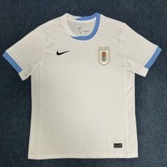 2024-2025  Uruguay Away White Thailand Soccer Jersey AAA