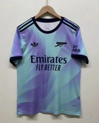 (s-4xl)2024-2025 Arsenal 2nd  Away Blue Thailand Soccer Jersey AAA-SJ