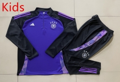 2024-2025 Germany Purple Kids/Youth Soccer Tracksuit-815