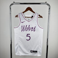 2024 Minnesota Timberwolves White #5 NBA Jersey-311