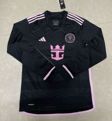 2024-2025 Inter Miami CF Away Black LS Thailand Soccer Jersey AAA-422