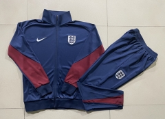 2024-25 England Royal Blue  Soccer Thailand Jacket Uniform-815