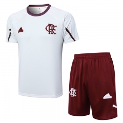 2024-2025 Flamengo White Short-sleeved Thailand Soccer Tracksuit-815