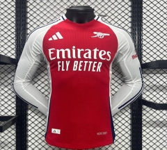 Player Version 24-25 Arsenal Home Red LS Thailand Soccer Jersey AAA