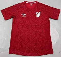 (S-4XL) 2024-2025 Athletico Paranaense Red Thailand Soccer Training AAA-908