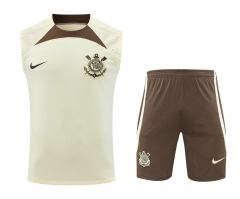 2024-2025 Corinthians Yellow Thailand Soccer Vest Uniform-418