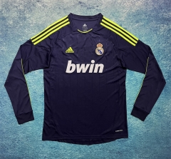 Retro Version 12-13 Real Madrid Away Purple LS Thailand Soccer Jersey AAA-6590