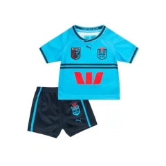 24-25 Maroons Blue Thailand kids Rugby Shirt