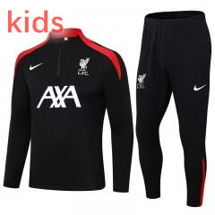 2024-25 Liverpool Black  Kids/Youth Soccer Tracksuit-411