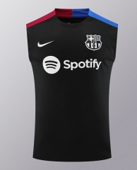 2024-25 Barcelona Black Thailand Soccer Vest Jersey-418